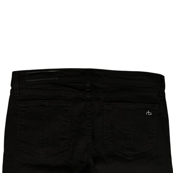 RAG & BONE Wiley Capri Black Skinny Raw Step Hem Cut 17364 Style W1526O377 sz 29 - Picture 7 of 9